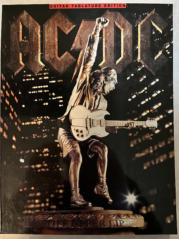 Acdc Stiff Upper Lip Guitar Tab Tablature Book Reverb