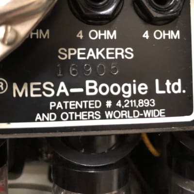 Mesa Engineering Boogie mk 3 mid '80s cream tolex/brown grillcloth image 4