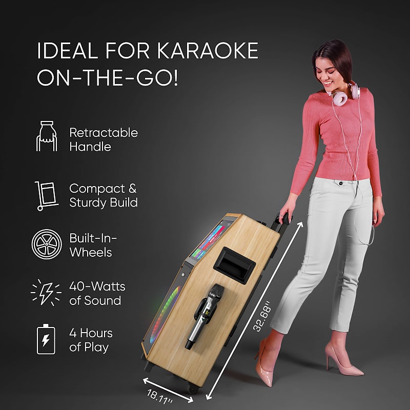 Masingo Smart Karaoke Machine with 15 Touchscreen Display, WiFi