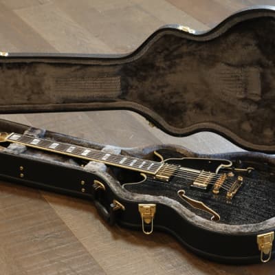 2021 D’Angelico Excel Mini DC Semi-Hollow Electric Guitar Black Dog + OHSC image 20