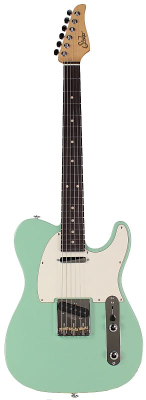 Suhr Classic T Select Guitar, Alder, Rosewood, Surf Green image 1