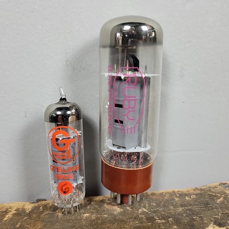 Pair of Groove Tubes GTEL84S Power Tubes & Pair of Ruby Reverb