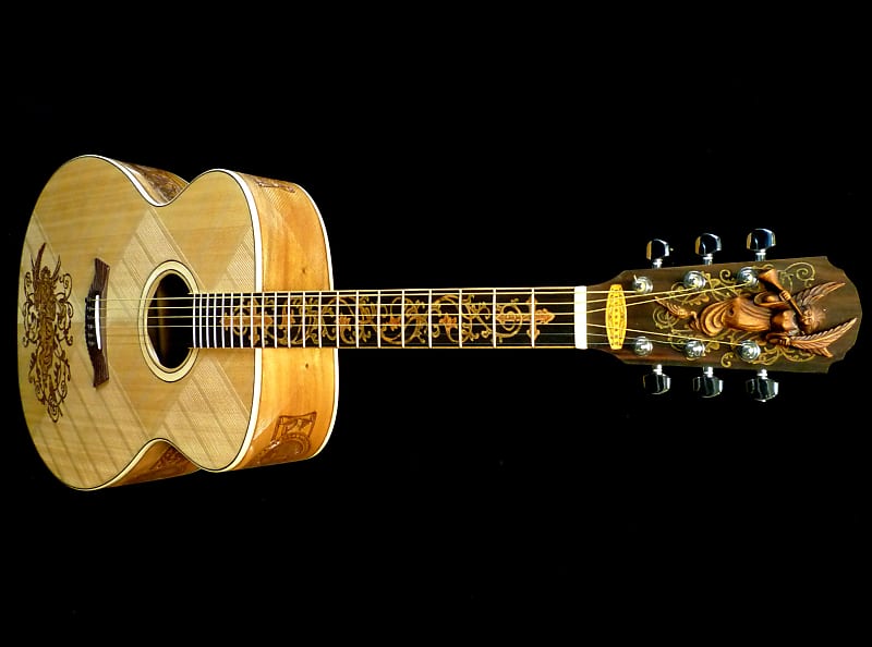 Blueberry Handmade Acoustic Guitar Jumbo Size "Faith" Built to Order image 1