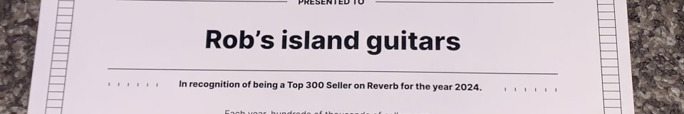 Rob's island guitars 