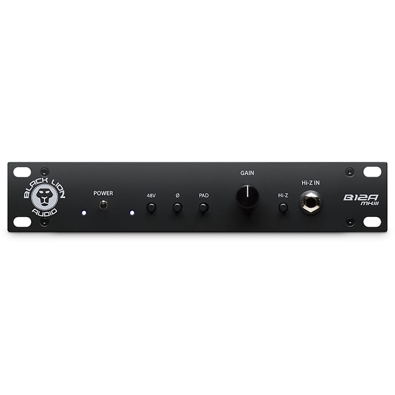 Black Lion Audio B12AMK3 Half-Rack American-Styled Mic Preamp | Reverb