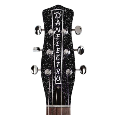 Danelectro Blackout '59M NOS+ Electric Guitar ~ Black Metalflake image 6