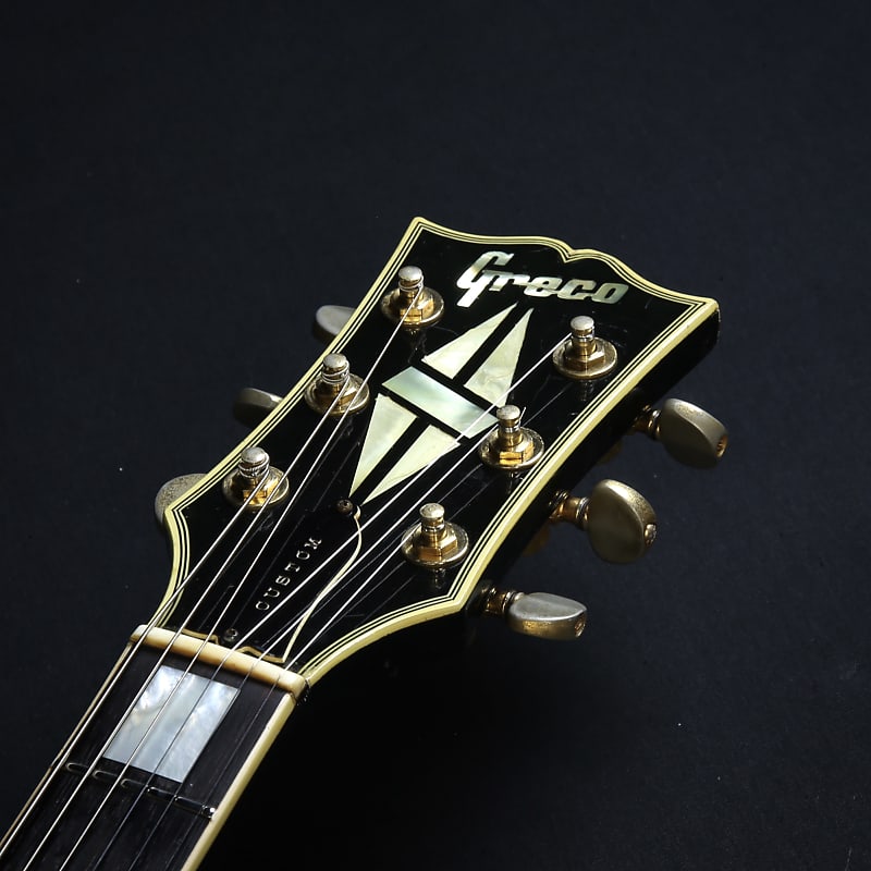 美しい EG1000B Greco Custom Reverb | Black 1976 ギター