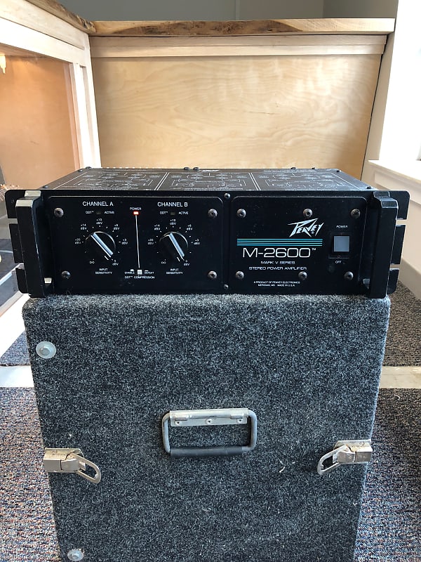 Peavey M2600 Mark V Series Stereo Power Amplifier Black Reverb