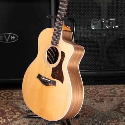 Taylor 214ce Grand Auditorium Acoustic-Electric Guitar with Structured Gig Bag image 12
