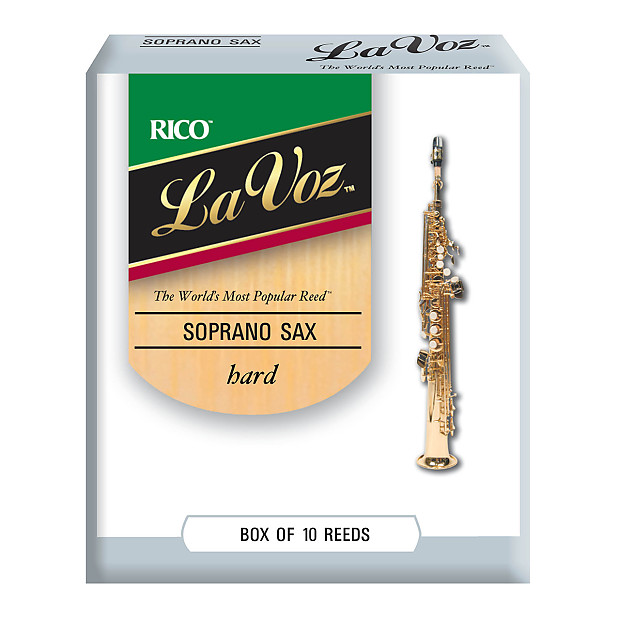 Rico RIC10HD La Voz Soprano Saxophone Reeds - Strength Hard (10-Pack) image 1