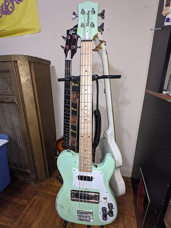 Retrovibe Telenbacker (medium scale) Green Custom Made Guitar image 1