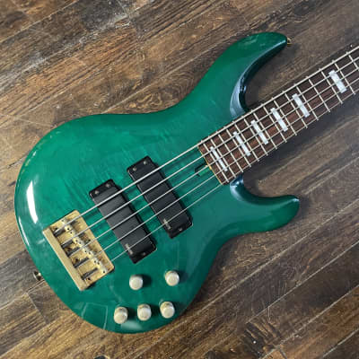 1995 Yamaha BB-N5A 5 String Electric Bass MIJ Emerald Green Nathan East image 1