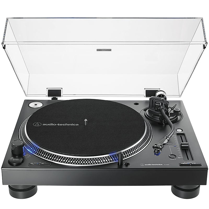 Audio-Technica AT-LP140XP-BK Professional DJ Turntable (Direct-Drive)  			