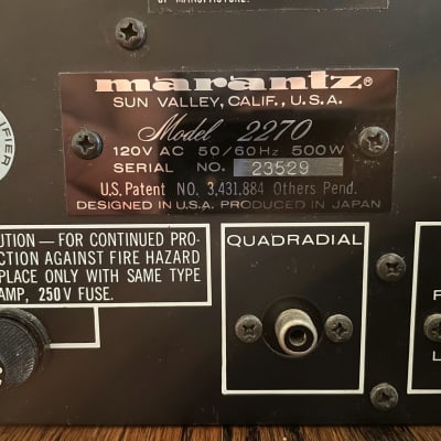 Marantz Model 2270 Stereophonic Receiver 1970's image 6