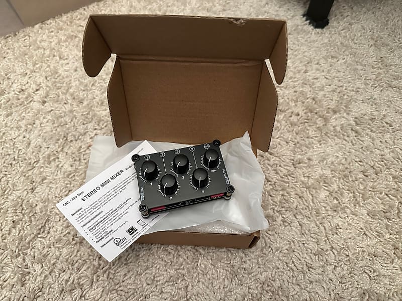 Little Bear MC5 Mini Portable Stereo 4 Channel Audio Mixer 2020s  			