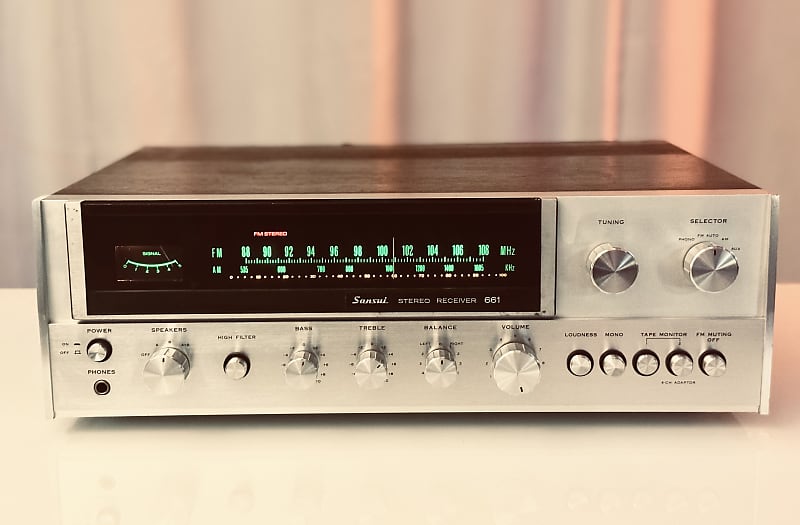 Vintage Sansui 661 AM/FM Stereo Receiver - Serviced + Cleaned + LED  			