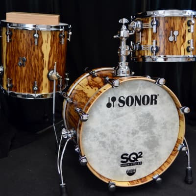 Sonor 18/12/14" Vintage Beech SQ2 Drum Set - African Marble image 1