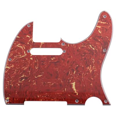 Replacment Red Tortoise Shell Tele Pickguard for Standard Tele Electric Guitar image 2