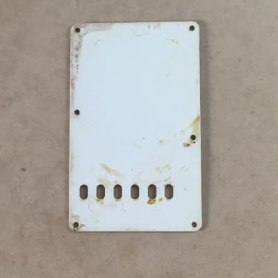 Vintage Fender Electric Guitar Strat Back Plate Tremolo Cover Heavy Aged Relic image 9