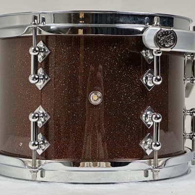 Craviotto 20/10/12/14" VIDEO Solid Maple Drum Set - 2016 Copper Sparkle Lacquer image 13