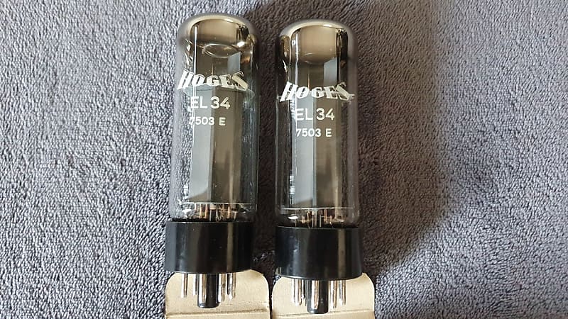 Mullard Blackburn Xf3 EL34 NOS Hoges branded 1974 image 1