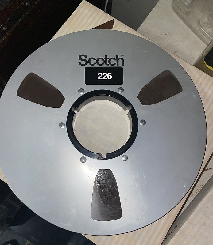Scotch 3M (# 226) 1/2 IN. Reel To Reel Tape 10.5 IN. Metal reel 1950s -  1960s