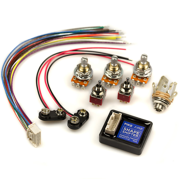 Shapeshifter Onboard Bass Preamp Complete Kit BLUE Reverb