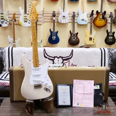 Fender Custom Shop Eric Clapton Signature Stratocaster Maple Fingerboard Journeyman Relic Aged White Blonde 8.05 LBS image 6