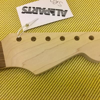 SRO Allparts Fender Licensed Unfinished Maple Stratocaster Guitar Neck W/ Rosewood Fingerboard image 3
