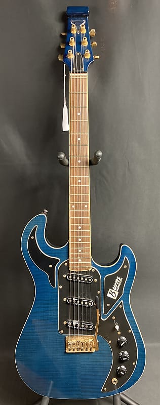 Burns London Marquee Shadow Electric Guitar Transparent Blue image 1