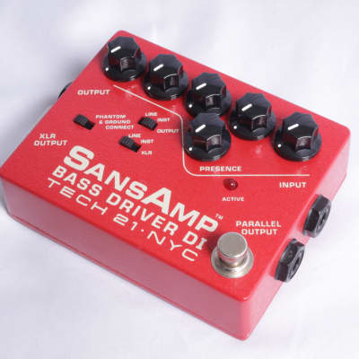 Tech 21 Sansamp Bass Driver & DI Vermillion Red Limited Edition