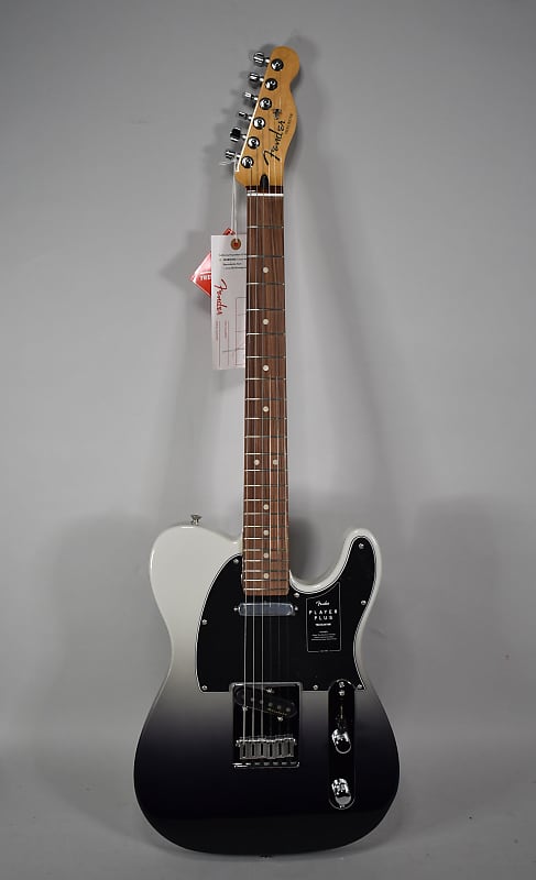 2021 Fender Player Plus Telecaster Silver Smoke Finish Electric Guitar w/ Bag image 1