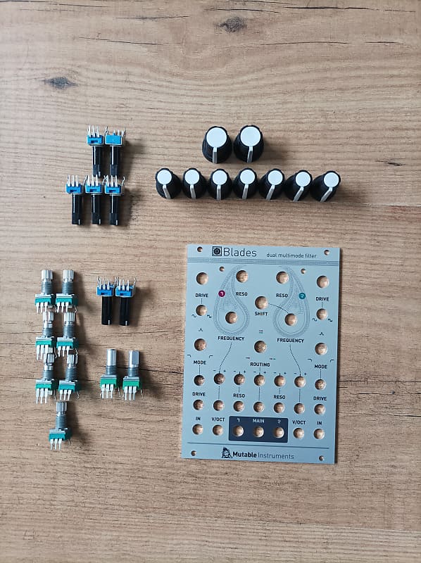 Mutable Instruments Blades panel, pots and knobs | Reverb