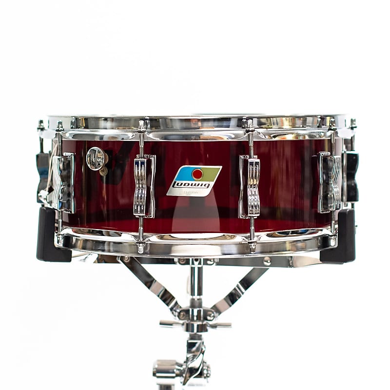 1970s Ludwig Vistalite 5x14" 10-Lug Snare Drum with Single-Color Finish image 1