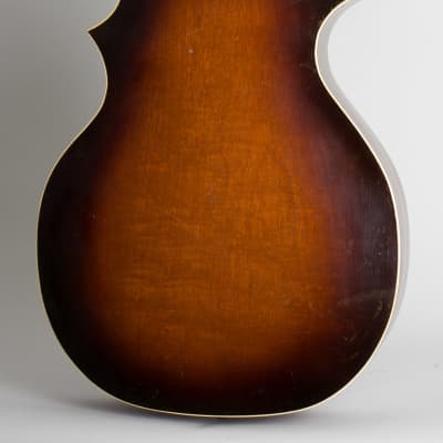 Kay  Kay Kraft Venetian Style A Arch Top Acoustic Guitar,  c. 1932, brown chipboard case. image 4