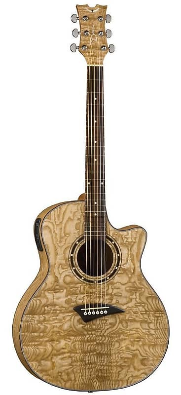 Dean EQA GN Exotica Quilt Ash Acoustic-Electric Guitar - Gloss Natural image 1