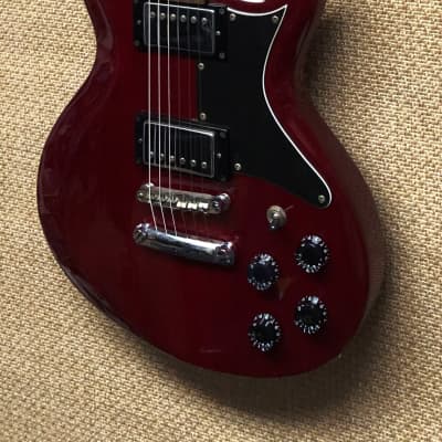 2000’S Washburn WI64 Idol Sold Body Electric Guitar, VCC, Mahogany, Jumbo Frets, Red image 4