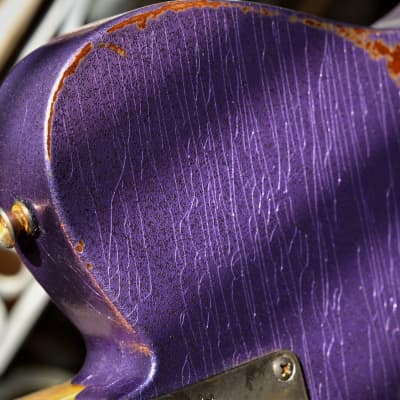 Fender Telecaster American Performer Relic 2019 Lavander Purple Sparkle Duncan Tele Stack image 15