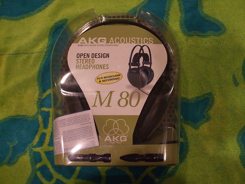 AKG M80 Stereo Headphones Studio Dynamic New Old Stock NOS ZCD image 1