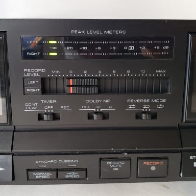 Optimus SCT-37 High Speed Dubbing Stereo Double Cassette Deck Bundle. store Great Deal