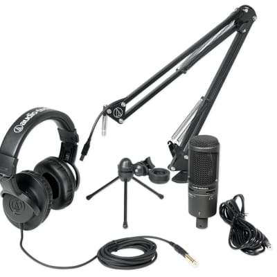 Audio-Technica AT2020 Microphone and Headphones Pack