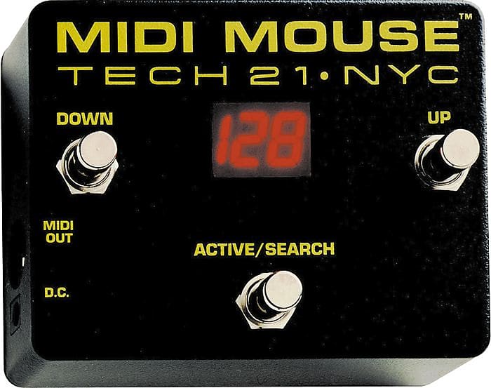 Tech 21 MM1 MIDI Mouse 3-button MIDI Foot Controller with 128