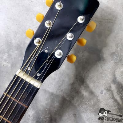 Samick / Cort Lawsuit Era D-Series MIK Acoustic Guitar w/ Silverfoil Pickup (1970s, Natural) image 16