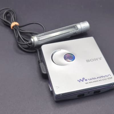 SONY MZ-E707 Portable MiniDisc Player Purple Tested Working with remote mdlp image 2