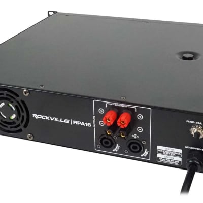 Rockville RPA16 10000 Watt Peak / 3000w RMS 2 Channel Power Amplifier Pro/DJ Amp image 3