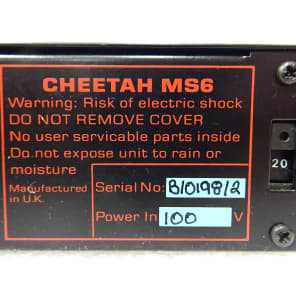 Cheetah MS6 Vintage Multi Timbral Analog Synthesizer Module RARE Working CEM 3396 oberheim matrix image 12