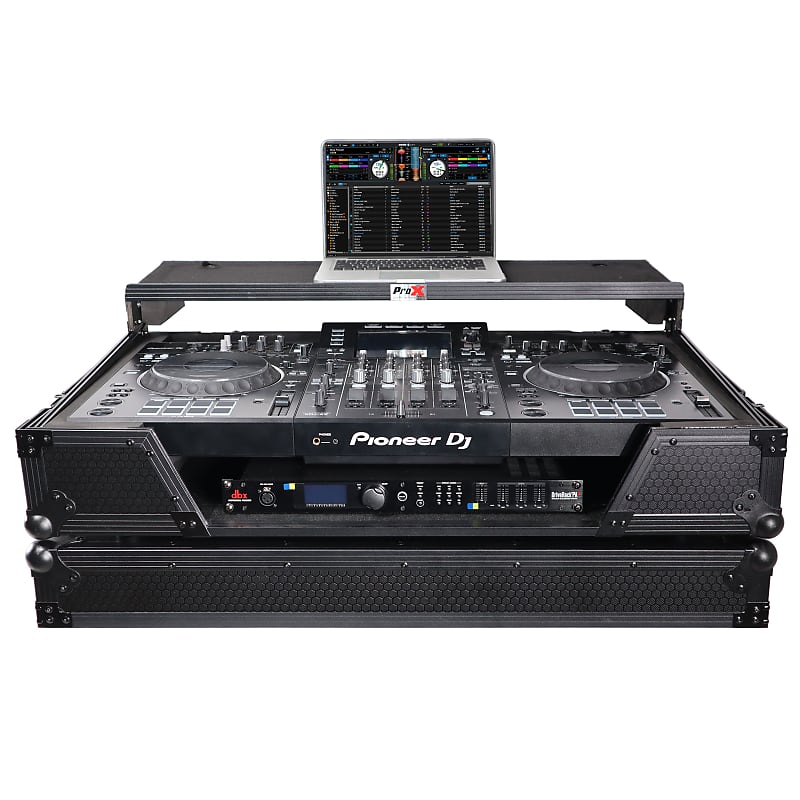 ProX Flight Case for Pioneer DJ XDJ-XZ with Glide Laptop Shelf