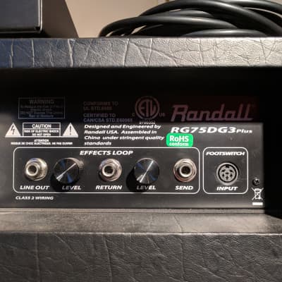 Randall 75W RG75D G3 Plus Combo Amp - 2000s Black image 7