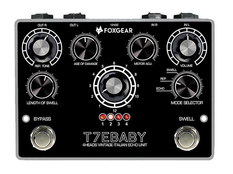 Foxgear T7 E Baby   Pedale Delay Per Chitarra Delays   Echo   Tremolo image 1