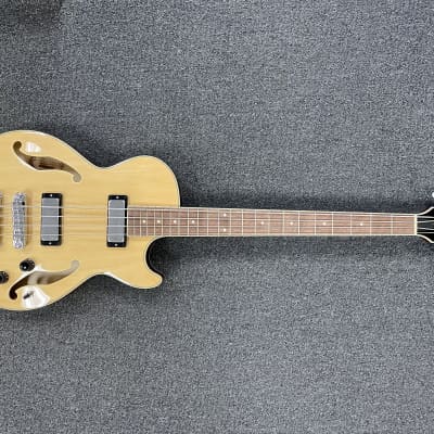Ibanez AGB200 Artcore Semi-Hollow Electric Bass 2022 Natural image 1